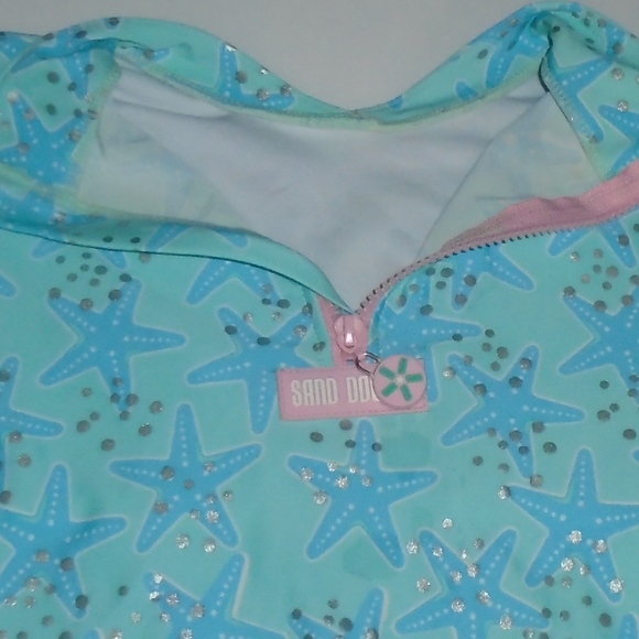 Girls Sand Dollar Bathing Suit - UPF Protection Size 10-11 - Decent Condition - Picture 7 of 10